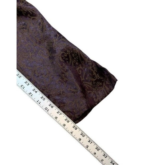 Victorias Secret Vtg Gold Label Pajama Set Size Small Maroon Brocade/Gold-Lounge - Picture 9 of 10